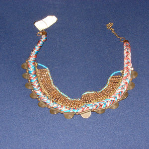Braided Lace/Copper Necklace